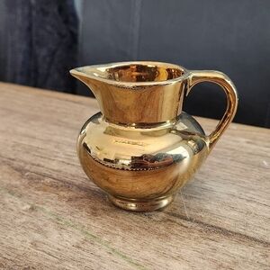 Golden Ceramic Mini Pitcher